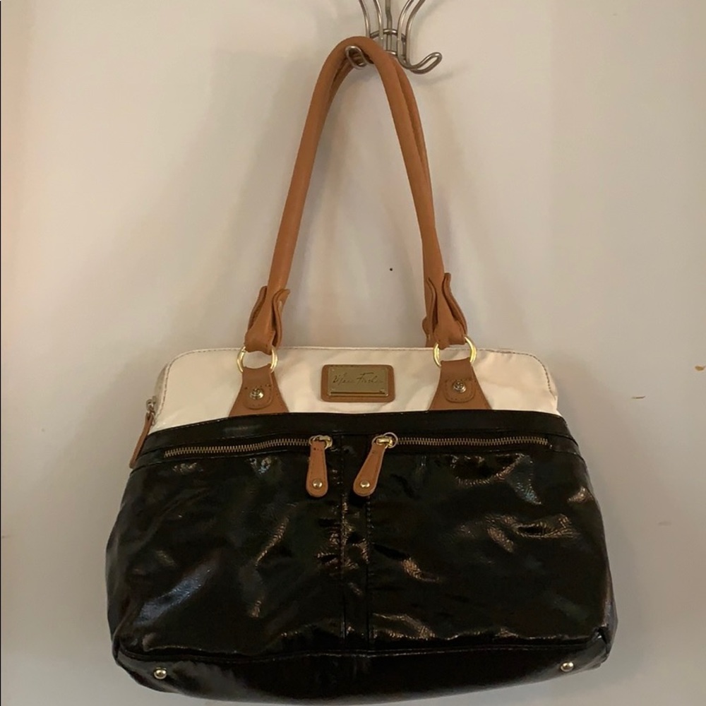 Marc Fisher Black and Beige bag